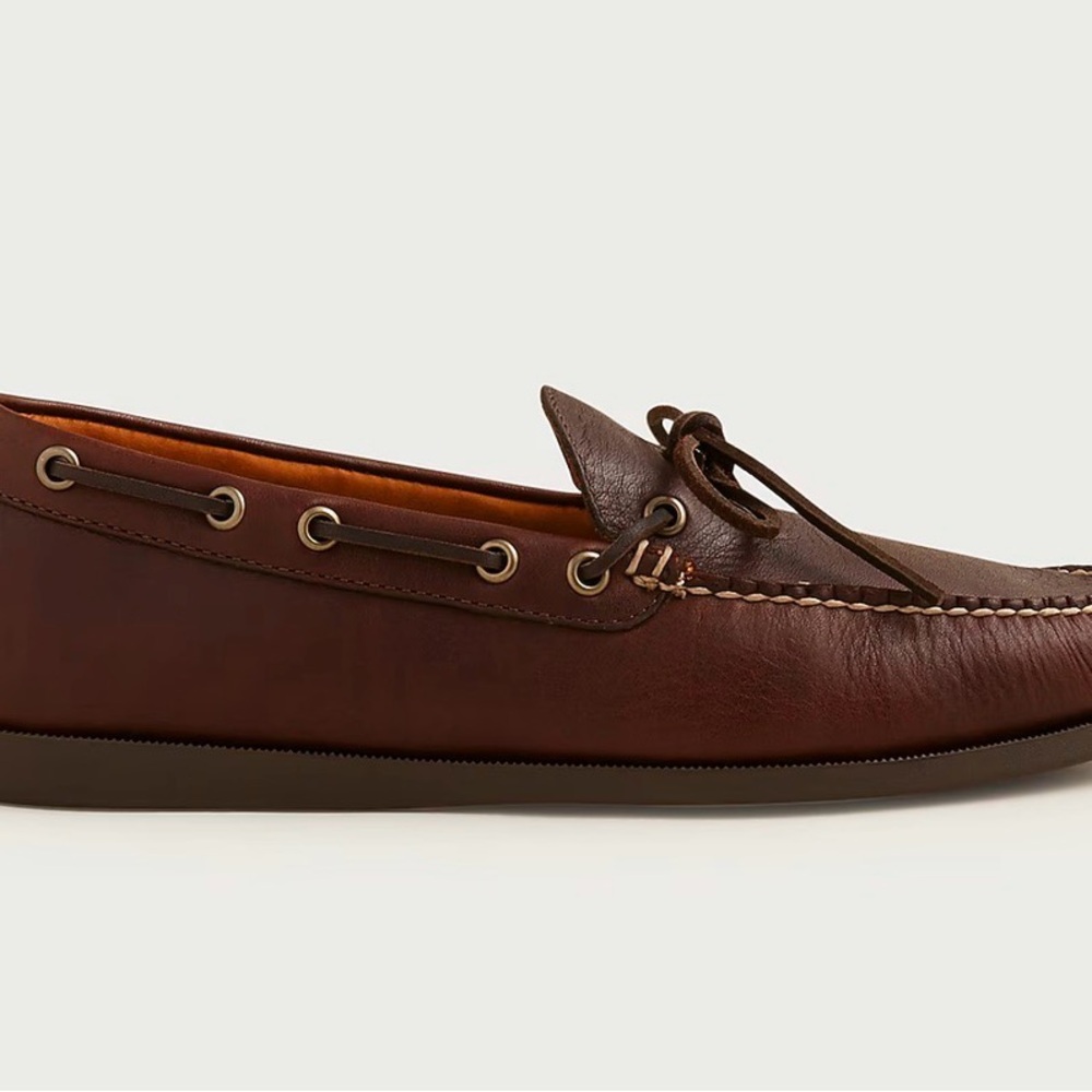 J Crew Brown Leather Loafers - new in box - Picture 3 of 5